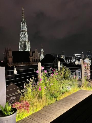 Duplex Dernier Etage Avec Terasse A Deux Pas De La Grand Place Brussels Luaran gambar
